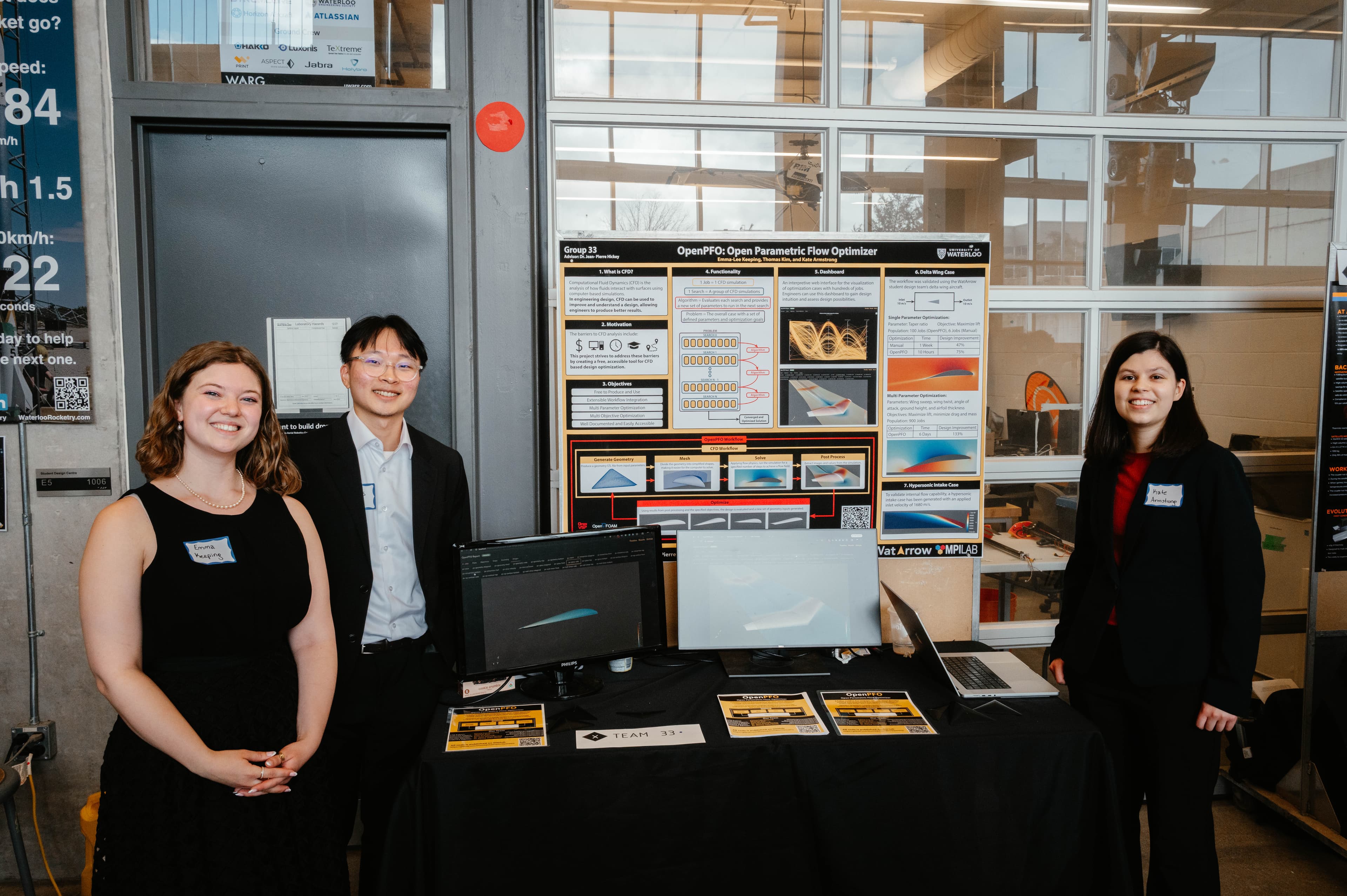 Capstone symposium with group members