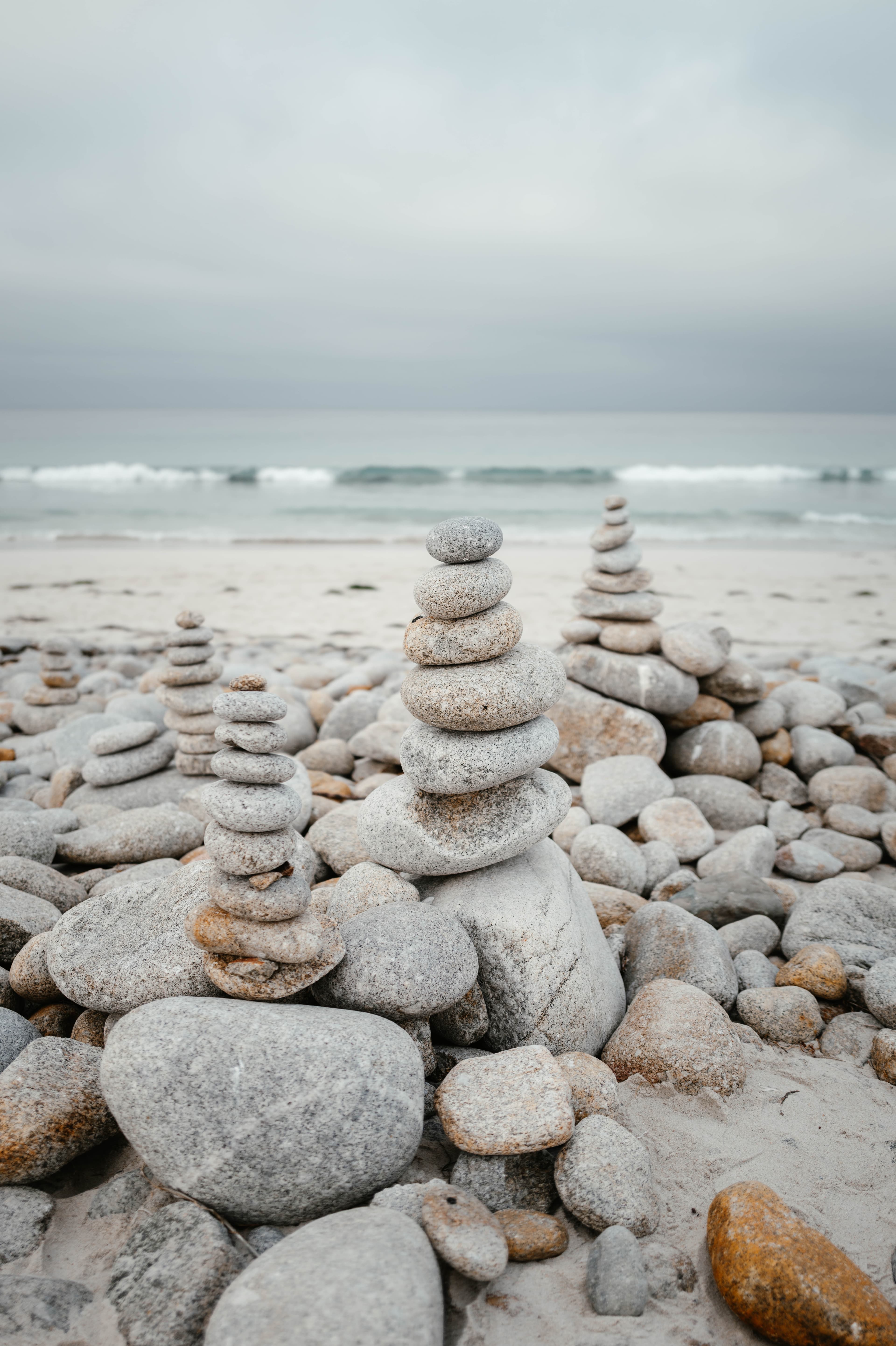 Cairns on Moss Beach